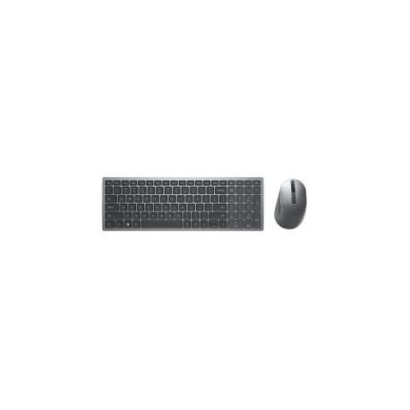 Dell Multi-Device Wireless Keyboard and Mouse Combo KM7120W - Keyboard and mouse set - Bluetooth, 2.4 GHz - QWERTY - US International - titan grey - for Precision Mobile Workstation 3551; XPS 15 9500 - 0