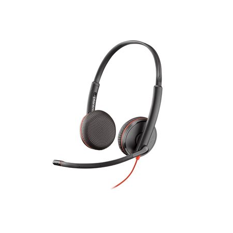 Poly Blackwire C3225 USB-C - 3200 Series - headset - on-ear - wired - 3.5 mm jack, USB-C - noise isolating - 0