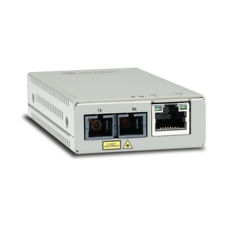 Allied Telesis AT MMC200 / SC - Fibre media converter - 100Mb LAN - 10Base-T, 100Base-FX, 100Base-TX - RJ-45  /  SC multi-mode - up to 2 km - 1310 nm - TAA Compliant - 0