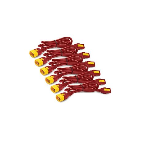 APC - Power cable kit - IEC 60320 C13 to IEC 60320 C14 - 10 A - 1.8 m - red - for P / N: SCL500RMI1UC, SCL500RMI1UNC, SMT3000I-AR, SMT3000R2I-AR, SMTL750RMI2UC, SRT1500RMXLI - 0