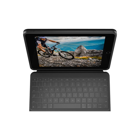 Logitech Rugged Combo 3 - Keyboard and folio case - Apple Smart connector - classic blue - for Apple 10.2-inch iPad (7th generation, 8th generation) - 23