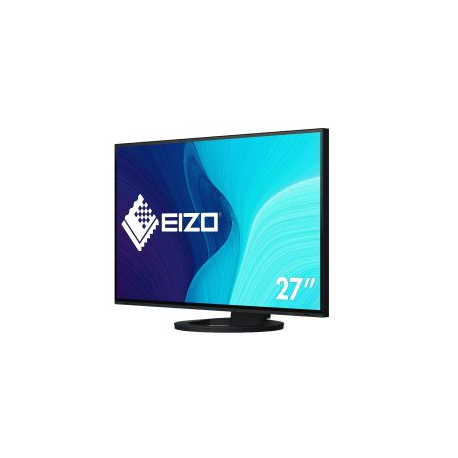 EIZO FlexScan EV2795-BK - With FlexStand - LED monitor - 27" - 2560 x 1440 - IPS - 350 cd/m² - 1000:1 - 5 ms - HDMI, DisplayPort, USB-C - speakers - black - 1