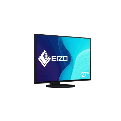 EIZO FlexScan EV2795-BK - With FlexStand - LED monitor - 27" - 2560 x 1440 - IPS - 350 cd/m² - 1000:1 - 5 ms - HDMI, DisplayPort, USB-C - speakers - black - 7