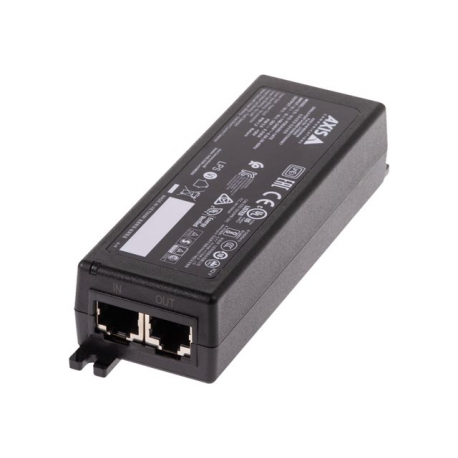 AXIS Midspan - PoE injector - AC 100-240 V - 30 Watt - output connectors: 1 - Europe - black - for AXIS M1137, M3067, M3075, M3116, M3205, P1377, P1378, P1455, P3247, P3248, P3255, Q1615 - 2