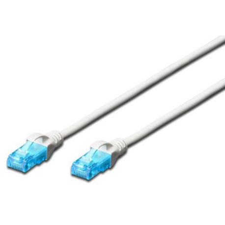 DIGITUS - Patch cable - RJ-45 (M) to RJ-45 (M) - 30 m - UTP - CAT 5e - booted, snagless - grey - 0