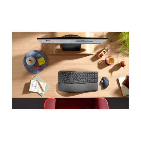 Logitech ERGO M575 for Business - Trackball - right-handed - optical - 5 buttons - wireless - Bluetooth - Logitech Logi Bolt USB receiver - graphite - 4