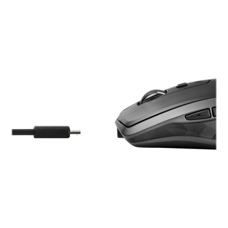 Logitech MX Anywhere 2S - Mouse - laser - 7 buttons - wireless - Bluetooth, 2.4 GHz - USB wireless receiver - graphite - 7
