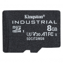 Kingston Industrial - Flash memory card - 8 GB - A1  /  Video Class V30  /  UHS-I U3  /  Class10 - microSDHC UHS-I