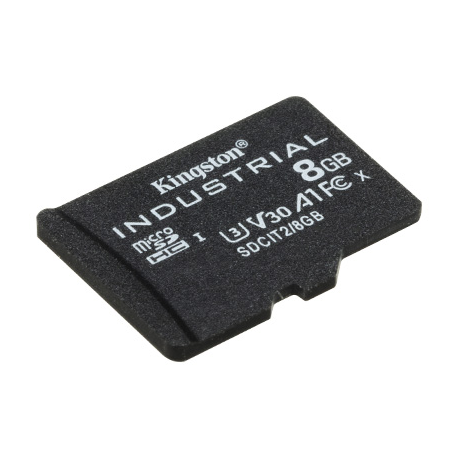 Kingston Industrial - Flash memory card - 8 GB - A1 / Video Class V30 / UHS-I U3 / Class10 - microSDHC UHS-I - 1