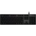 Logitech Gaming G512 - Keyboard - backlit - USB - US International - key switch: GX Red Linear - carbon