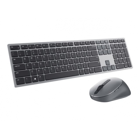 Dell Premier Multi-Device KM7321W - Keyboard and mouse set - wireless - 2.4 GHz, Bluetooth 5.0 - QWERTY - Pan Nordic - titan grey - for Latitude 7320 Detachable - 9
