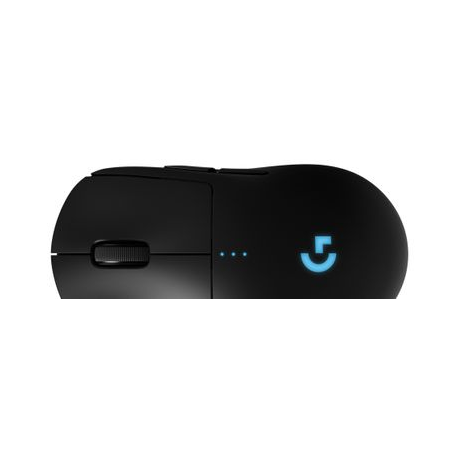 Logitech Gaming Mouse G Pro - Mouse - right and left-handed - optical - wireless - LIGHTSPEED - USB wireless receiver - 1