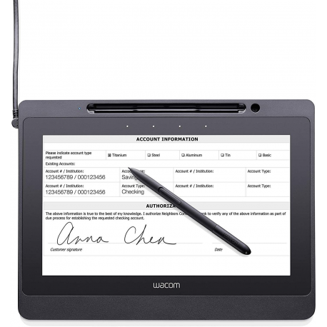 Wacom DTU-1141B - Digitiser w /  LCD display - 22.32 x 12.56 cm - electromagnetic - 4 buttons - wired - USB 2.0 - black - 5