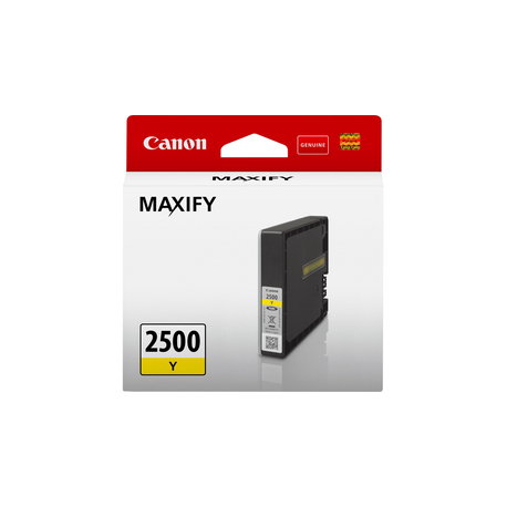Canon PGI-2500 Y - 9.6 ml - yellow - original - ink tank - for MAXIFY iB4050, iB4150, MB5050, MB5150, MB5155, MB5350, MB5450, MB5455 - 2