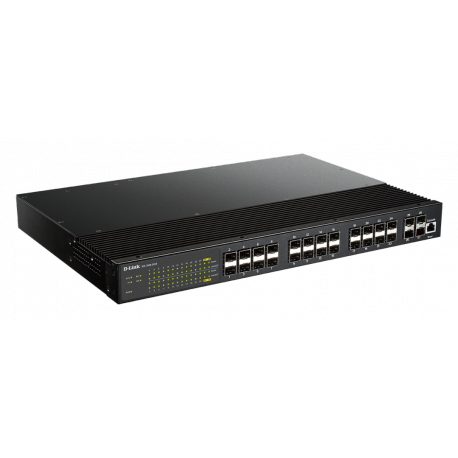 D-Link DIS 700G-28XS - Switch - L2+ - Managed - 24 x Gigabit SFP + 4 x 10 Gigabit SFP+ - rack-mountable - 3