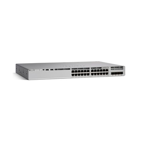 Cisco Catalyst 9200L - Network Essentials - switch - L3 - 24 x 10 / 100 / 1000 (PoE+) + 4 x Gigabit SFP (uplink) - rack-mountable - PoE+ (740 W) - 1