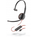 Poly Blackwire C3210 USB-C - 3200 Series - headset - on-ear - wired - USB-C - black