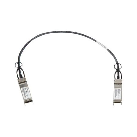 StarTech.com MSA Uncoded Compatible 0.5m 10G SFP+ to SFP+ Direct Attach Breakout Cable Twinax, 10 GbE SFP+ Copper DAC 10 Gbps Low Power Passive Transceiver Module DAC, 10GE Breakout Cable - Lifetime Warranty (SFP10GPC05M) - 10GBase direct attach cable - SFP+ latched to SFP+ latched - 50 cm - twinaxial - SFF-8431 / SFF-8432 - passive - black - 2