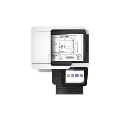 HP LaserJet Enterprise Flow MFP M528z - Multifunction printer - B / W - laser - Legal (216 x 356 mm) / A4 (210 x 297 mm) (original) - A4 / Legal (media) - up to 43 ppm (copying) - up to 43 ppm (printing) - 650 sheets - 33.6 Kbps - USB 2.0, Gigabit LAN, Wi-Fi(n), NFC, USB 2.0 host - 6