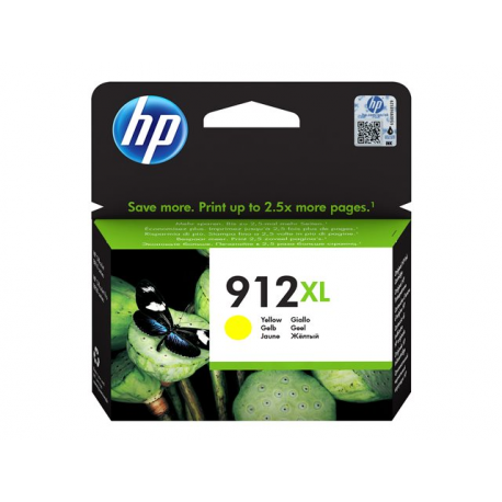 HP 912XL - 9.9 ml - High Yield - yellow - original - ink cartridge - for Officejet 80XX; Officejet Pro 80XX - 1