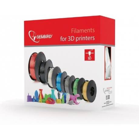 Gembird - Silver - 1 kg - 400 m - ABS filament (3D) - 1