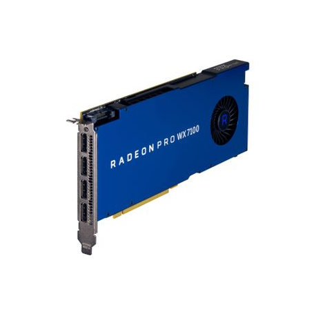 AMD Radeon Pro WX 7100 - Graphics card - Radeon Pro WX 7100 - 8 GB GDDR5 - PCIe 3.0 x16 - 4 x DisplayPort - for Workstation Z240 (400 Watt), Z2 G4 (MT, 500 Watt, 650 Watt), Z4 G4 (1000 Watt, 750 Watt), Z440 (700 Watt), Z6 G4, Z8 G4 - 1