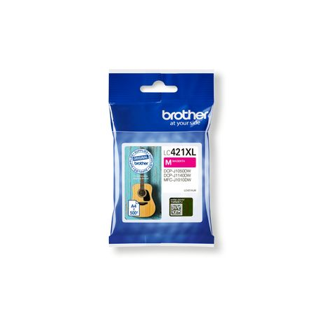 Brother LC421XLM - High Yield - magenta - original - ink cartridge - for Brother DCP-J1140DW, MFC-J1010DW, MFC-J1012DW - 0