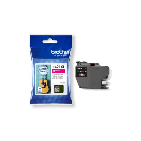 Brother LC421XLM - High Yield - magenta - original - ink cartridge - for Brother DCP-J1140DW, MFC-J1010DW, MFC-J1012DW - 2