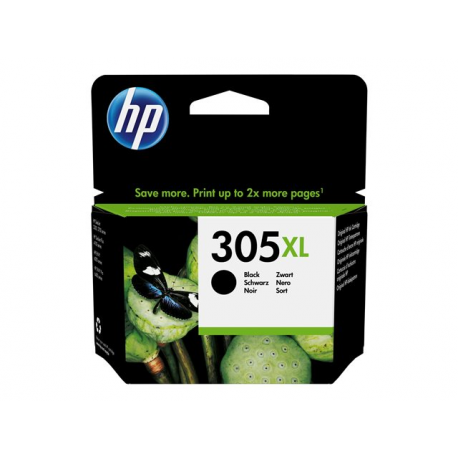HP 305XL - 4 ml - High Yield - pigmented black - original - ink cartridge - for Deskjet 23XX, 27XX, 41XX; DeskJet Plus 41XX; Envy 60XX, 6420; ENVY Pro 64XX - 1