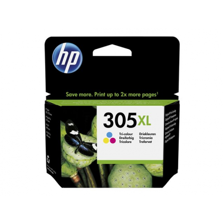 HP 305XL - 5 ml - High Yield - colour (cyan, magenta, yellow) - original - ink cartridge - for Deskjet 23XX, 27XX, 41XX; DeskJet Plus 41XX; Envy 60XX, 6420; ENVY Pro 64XX - 1