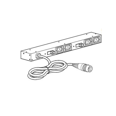 APC Basic Rack PDU AP6015A - Power distribution unit (rack-mountable) - AC 100 / 120 / 200 / 208 / 230 / 240 V - input: IEC 60320 C14 - output connectors: 8 (IEC 60320 C13) - 1U - black - for P / N: SMTL1000RMI2UC, SMX1000C, SMX1500RM2UC, SMX1500RM2UCNC, SMX750C, SMX750CNC - 3