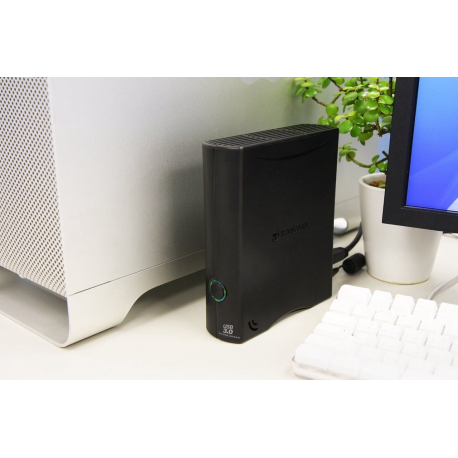 Transcend StoreJet 35T3 - Hard drive - 8 TB - external (desktop) - 3.5" - USB 3.0 - 256-bit AES - 3