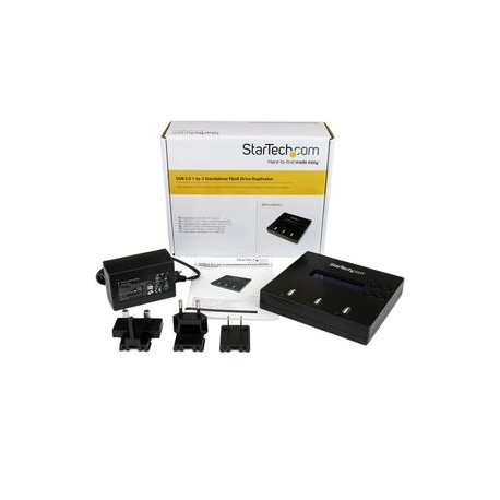 StarTech.com 1:2 Standalone USB Duplicator and Eraser - Memory Stick Cloner - USB 2.0 Flash Drive Copier  /  Thumb Eraser (USBDUP12) - USB drive duplicator - 2 bays - for P / N: SVA5H2NEUA - 3