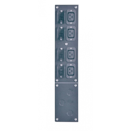APC Service Bypass Panel - Bypass switch (rack-mountable) - AC 230 V - output connectors: 4 - 2U - 19" - black - for Symmetra 4KVA, 6kVA - 1