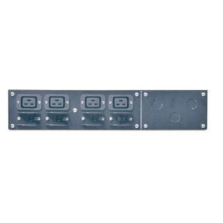 APC Service Bypass Panel - Bypass switch (rack-mountable) - AC 230 V - output connectors: 4 - 2U - 19" - black - for Symmetra 4KVA, 6kVA - 2
