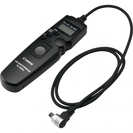 Canon TC-80N3 - Camera remote control - display - LCD - cable - black - for EOS 2000, 250, 850, 90, Kiss X10, Kiss X90, R, Rebel SL3, Rebel T7, Rebel T7+, Rebel T8i - 1