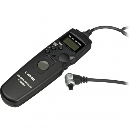 Canon TC-80N3 - Camera remote control - display - LCD - cable - black - for EOS 2000, 250, 850, 90, Kiss X10, Kiss X90, R, Rebel SL3, Rebel T7, Rebel T7+, Rebel T8i - 2