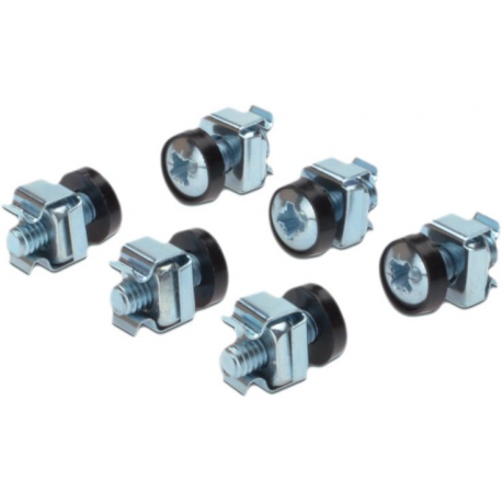 Digitus DN-19 SET - Rack screws, nuts and washers - 19" (pack of 50) - for P / N: DN-19 07U-6 / 6, DN-19 09U-6 / 6, DN-19 12U-6 / 6, DN-19 16U-6 / 6, DN-19 20-U, DN-19 20U-6 / 6 - 2