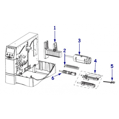 Zebra - Printer spindle - for Zebra ZM600; Z Series ZM600 - 1