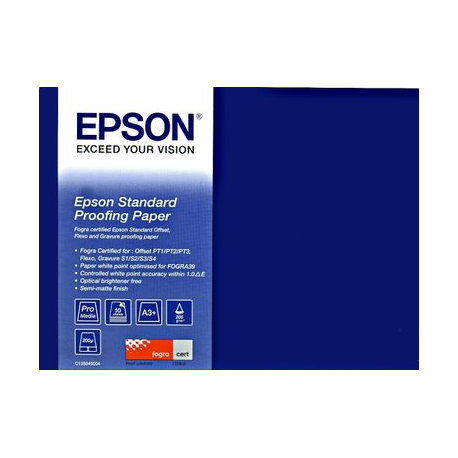 Epson Proofing Paper Standard - Semi-matte - 9 mil - Roll (43.2 cm x 30.5 m) - 240 g / m² - 1 roll(s) proofing paper - for SureColor SC-P10000, P20000, P6000, P7000, P7500, P8000, P9000, P9500, T3200, T5200, T7200 - 1