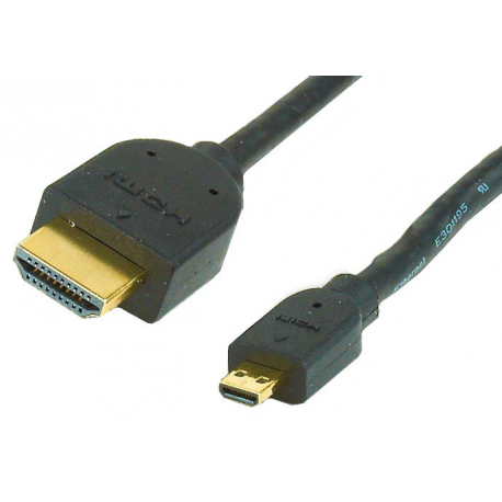 Gembird - HDMI cable - micro HDMI male to HDMI male - 3 m - black - 2