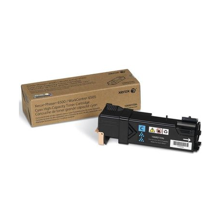 Xerox Phaser 6500 - High capacity - cyan - original - toner cartridge - for Phaser 6500; WorkCentre 6505 - 2
