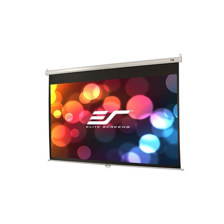 Elite Screens Manual Series M113NWS1 - Projection screen - 113" (287 cm) - 1:1 - MaxWhite - white - 1