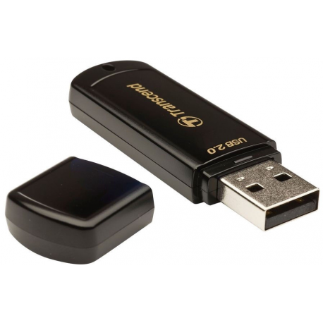 Transcend JetFlash 350 - USB flash drive - 32 GB - USB 2.0 - black - 2