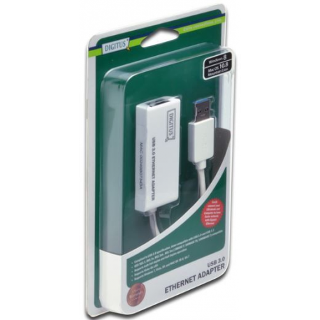 DIGITUS DN-3023 - Network adapter - USB 3.0 - Gigabit Ethernet - 1