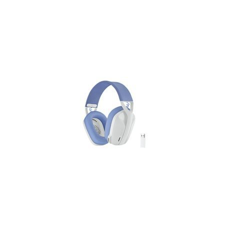 Logitech Lightspeed G435 - Headset - full size - Bluetooth / 2.4 GHz radio frequency - wireless - white - Discord Certified - 0