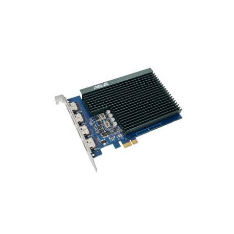 ASUS GT730-4H-SL-2GD5 - Graphics card - GF GT 730 - 2 GB GDDR5 - PCIe 2.0 - 4 x HDMI - fanless - 1