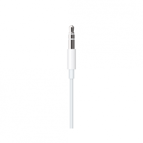 Apple Lightning to 3.5mm Audio Cable - Audio cable - Lightning male to 4-pole mini jack male - 1.2 m - white - for iPad / iPhone / iPod (Lightning) - 0