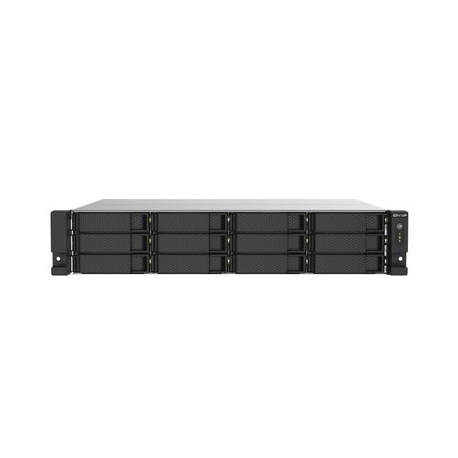 QNAP TS-1273AU-RP - NAS server - 12 bays - rack-mountable - SATA 6Gb/s - RAID 0, 1, 5, 6, 10, JBOD, 5 hot spare, 6 hot spare, 10 hot spare - RAM 8 GB - Gigabit Ethernet / 2.5 Gigabit Ethernet - iSCSI support - 2U - 0