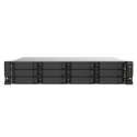 QNAP TS-1273AU-RP - NAS server - 12 bays - rack-mountable - SATA 6Gb/s - RAID 0, 1, 5, 6, 10, JBOD, 5 hot spare, 6 hot spare, 10 hot spare - RAM 8 GB - Gigabit Ethernet / 2.5 Gigabit Ethernet - iSCSI support - 2U